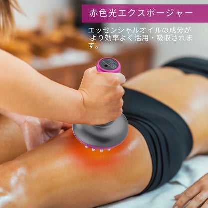 電気式 ガーシャ＆ボディケアブラシ（マイクロカレント）