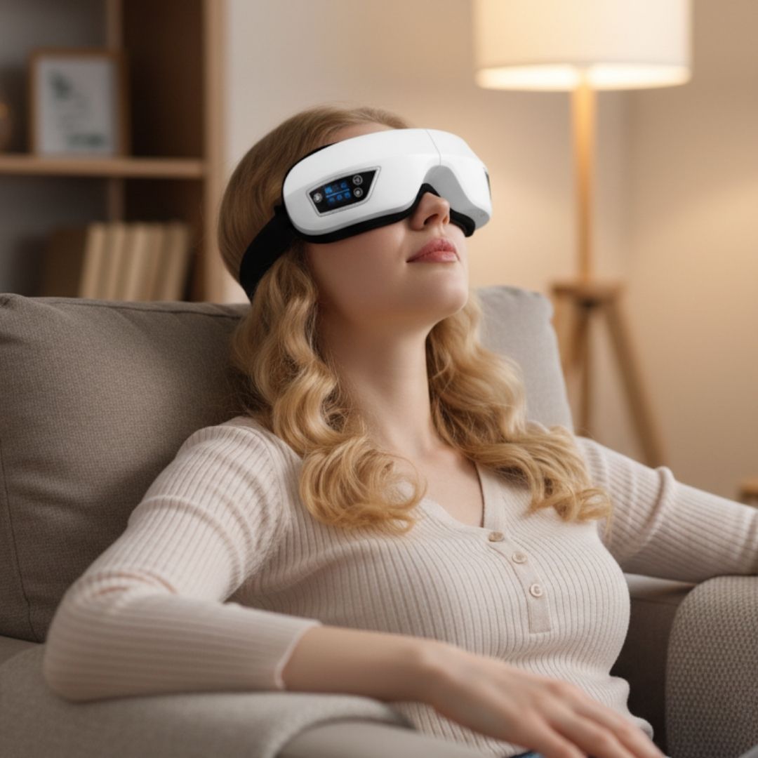 スマートアイマッサージャー｜エアバッグ＆ヒート機能