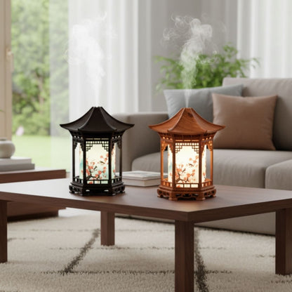 クリエイティブ加湿器｜パビリオン風ナイトライト付き