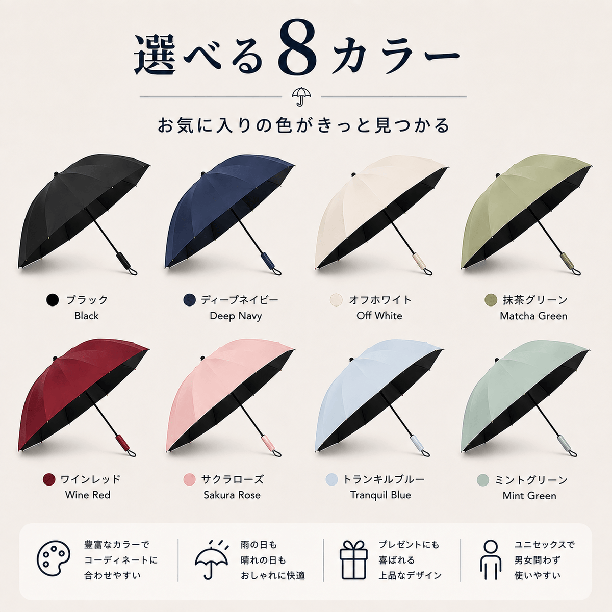 Kumori Shield™  全天候プレミアム折りたたみ傘 ・ UVカット・超撥水・耐風構造・ワンタッチ自動開閉｜晴雨兼用プレミアム折りたたみ傘
