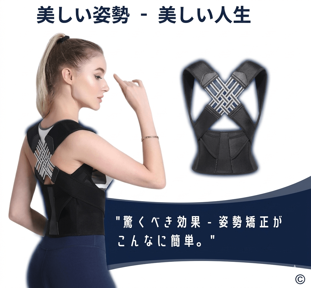 Kumori™ 姿勢サポーター — 背中・肩・腰をやさしく整える
