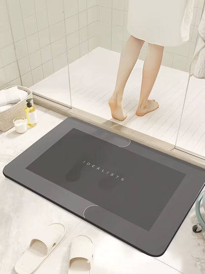 珪藻土バスマット 超吸水・速乾 滑り止め ソフトタイプ 足ふきマット バスルーム用