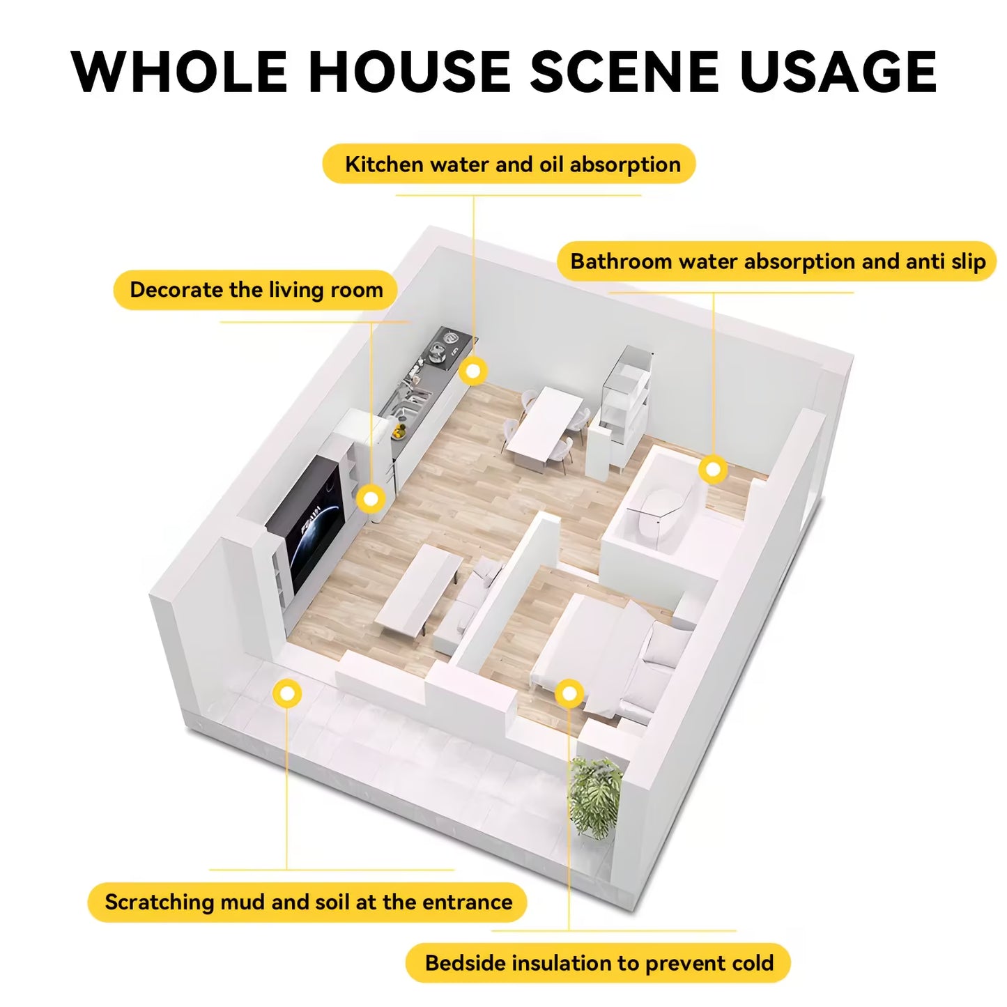 珪藻土バスマット 超吸水・速乾 滑り止め ソフトタイプ 足ふきマット バスルーム用