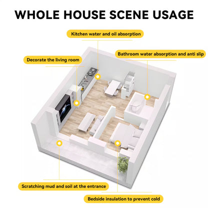 珪藻土バスマット 超吸水・速乾 滑り止め ソフトタイプ 足ふきマット バスルーム用