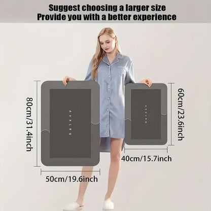 珪藻土バスマット 超吸水・速乾 滑り止め ソフトタイプ 足ふきマット バスルーム用