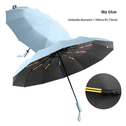 Kumori Shield™  全天候プレミアム折りたたみ傘 ・ UVカット・超撥水・耐風構造・ワンタッチ自動開閉｜晴雨兼用プレミアム折りたたみ傘