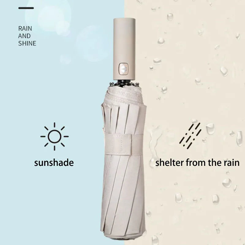 Kumori Shield™  全天候プレミアム折りたたみ傘 ・ UVカット・超撥水・耐風構造・ワンタッチ自動開閉｜晴雨兼用プレミアム折りたたみ傘