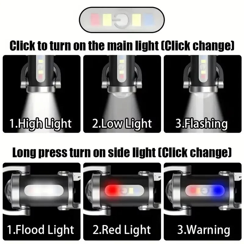 超小型 キーホルダーライト COB LED｜USB充電式・高輝度・防災/アウトドア対応