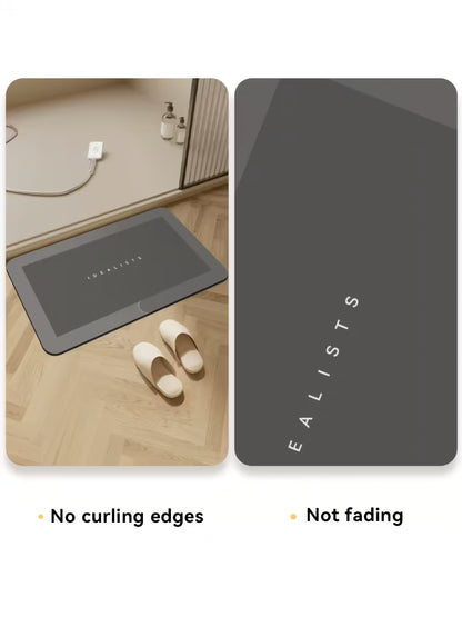 珪藻土バスマット 超吸水・速乾 滑り止め ソフトタイプ 足ふきマット バスルーム用