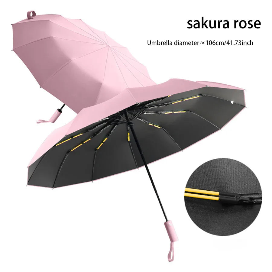 Kumori Shield™  全天候プレミアム折りたたみ傘 ・ UVカット・超撥水・耐風構造・ワンタッチ自動開閉｜晴雨兼用プレミアム折りたたみ傘