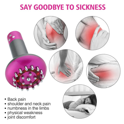 電気式 ガーシャ＆ボディケアブラシ（マイクロカレント）