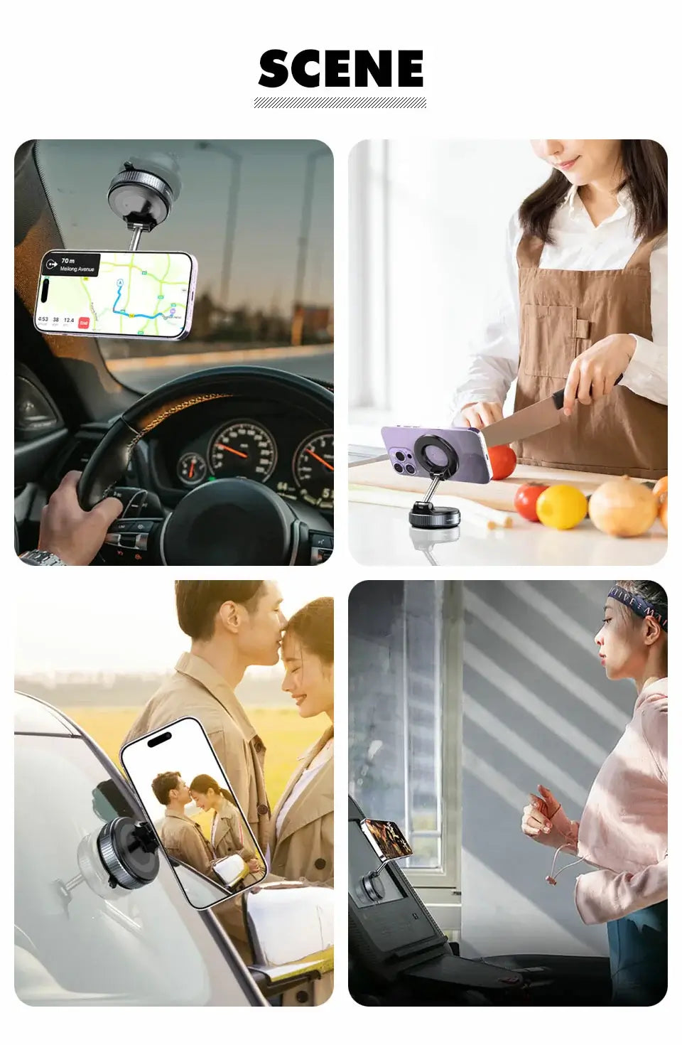 Magnetic Phone Mount｜MagSafe対応 真空吸盤スマホホルダー